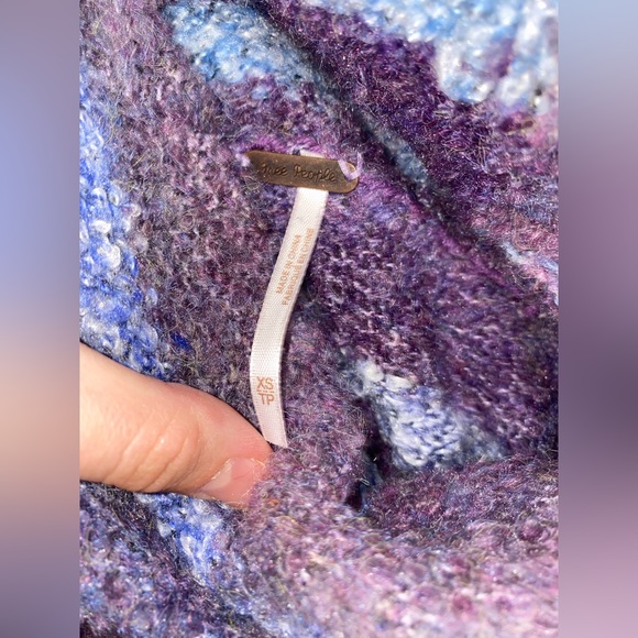 Free People My Girl Turtleneck Midnight Combo XS NWT - Picture 11 of 11